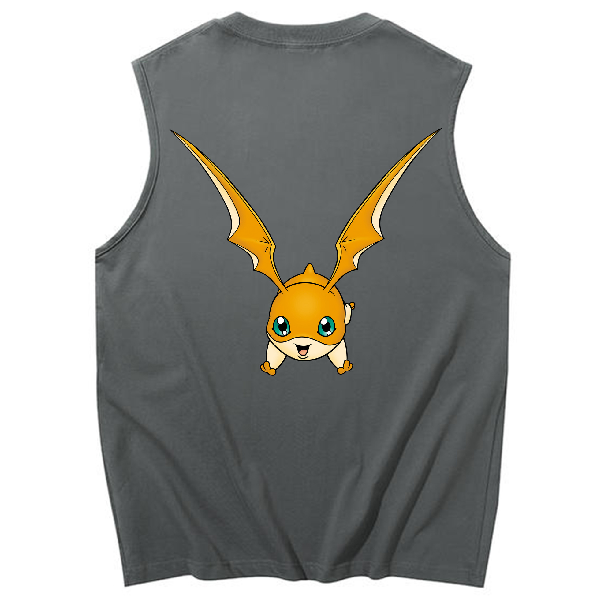（画像用） Digimon デジタルモンスター/デジモン コットン100％タンクトップ（背面プリント）